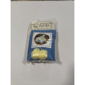 Historical Folk Toys Rag Doll Craft Kit 4715 Blonde Blue Dress Cloth Doll 2004